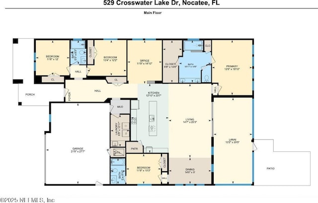 529 Crosswater Lake Dr, Ponte Vedra, FL 32081 - home floor plan