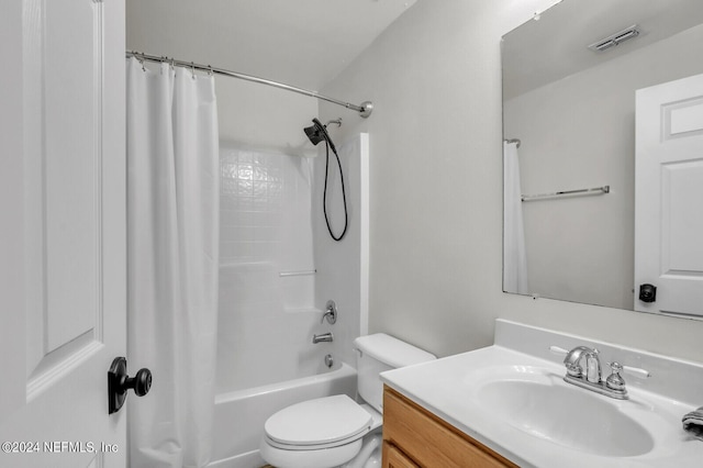1483 Seawolf Trl N, Jacksonville, FL 32221 - full bath with vanity, toilet, and shower / tub combo with curtain