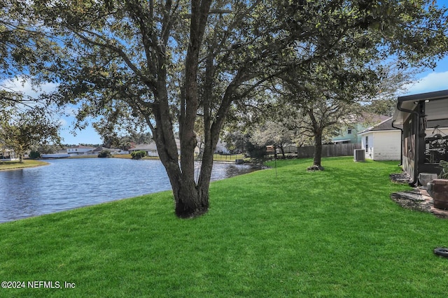 1483 Seawolf Trl N, Jacksonville, FL 32221 - view of yard with a water view and central AC