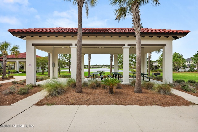 137 Codman Dr, Saint Augustine, FL 32084 - view of patio featuring a gazebo