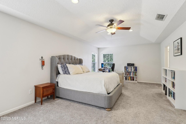 864 Collinswood Dr W, Jacksonville, FL 32225 - bedroom featuring carpet floors, ceiling fan, a textured ceiling, and baseboards