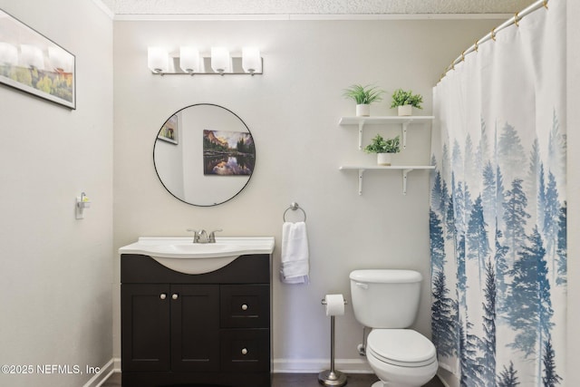 864 Collinswood Dr W, Jacksonville, FL 32225 - bathroom featuring baseboards, toilet, and vanity