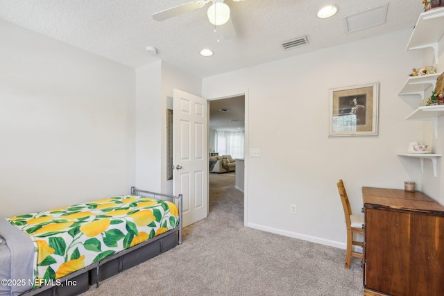 864 Collinswood Dr W, Jacksonville, FL 32225 - carpeted bedroom with baseboards, recessed lighting, and a ceiling fan