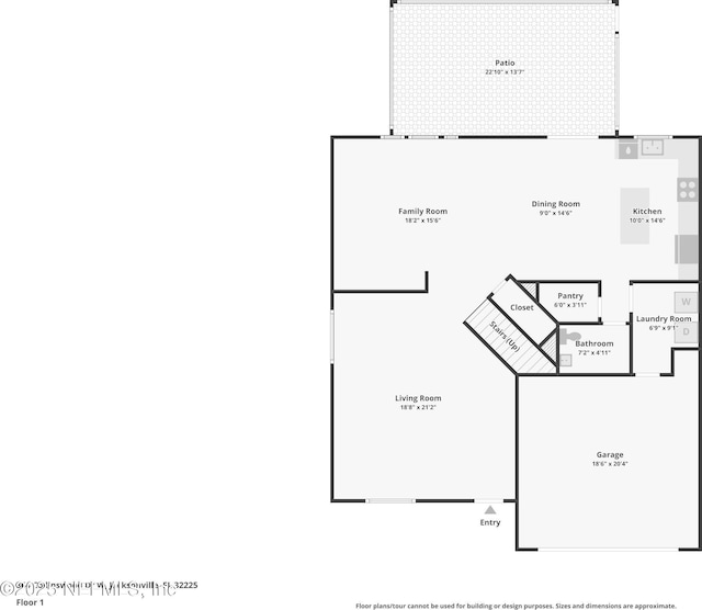 864 Collinswood Dr W, Jacksonville, FL 32225 - property floor plan
