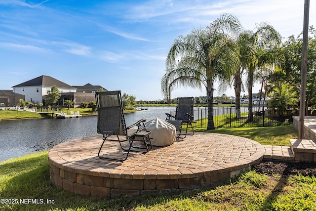497 Convex Ln, Saint Augustine, FL 32095 - view of patio / terrace featuring a water view