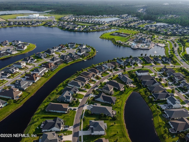 497 Convex Ln, Saint Augustine, FL 32095 - aerial overview of property's location featuring nearby suburban area and a large body of water