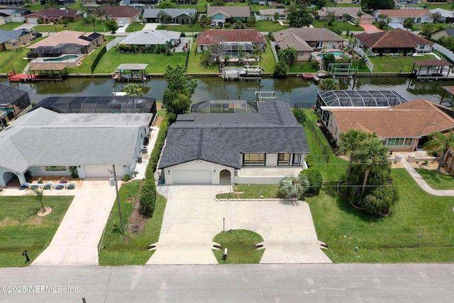13 Clarendon Ct S, Palm Coast, FL 32137 - aerial perspective of suburban area with a large body of water