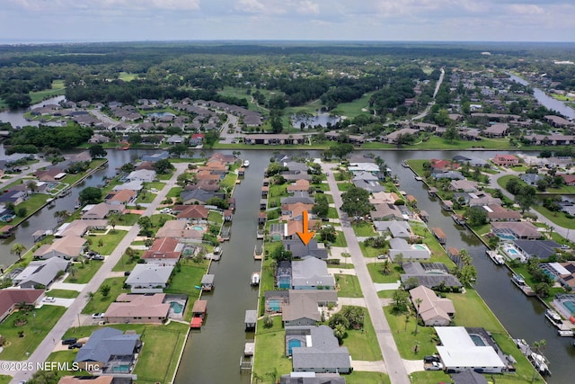 13 Clarendon Ct S, Palm Coast, FL 32137 - aerial view of property and surrounding area with nearby suburban area and a nearby body of water