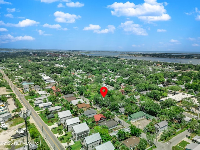 159 Twine St, Saint Augustine, FL 32084 - aerial view of property and surrounding area featuring a nearby body of water