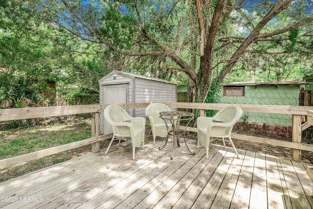 159 Twine St, Saint Augustine, FL 32084 - wooden terrace featuring a fenced backyard
