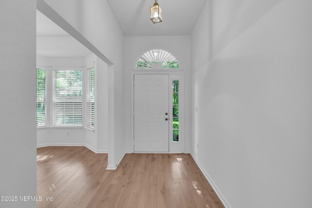 96428 Chester Rd, Yulee, FL 32097 - foyer entrance with light wood-style flooring and baseboards