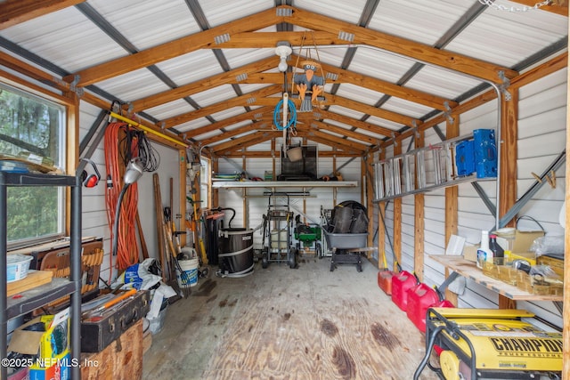storage area featuring a garage