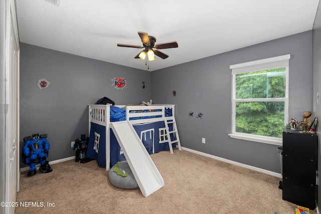274 Colorado Springs Way, Saint Augustine, FL 32092 - carpeted bedroom featuring baseboards and ceiling fan
