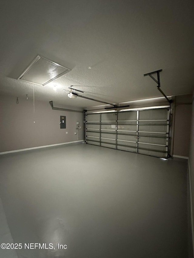 1456 Greenway Pl, Fleming Island, FL 32003 - garage with electric panel and a garage door opener