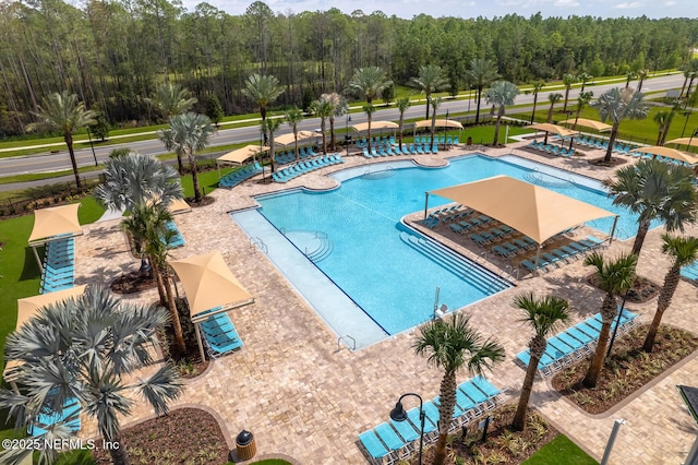 44 Sea Grn Way, Ponte Vedra, FL 32081 - community pool with a patio area