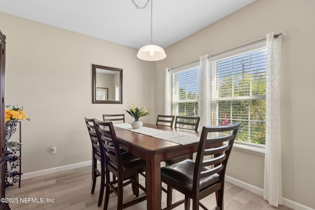 267 Ash Breeze Cv, Saint Augustine, FL 32095 - dining area featuring light wood-style flooring, baseboards, and plenty of natural light