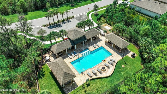 267 Ash Breeze Cv, Saint Augustine, FL 32095 - drone / aerial view of a pool area