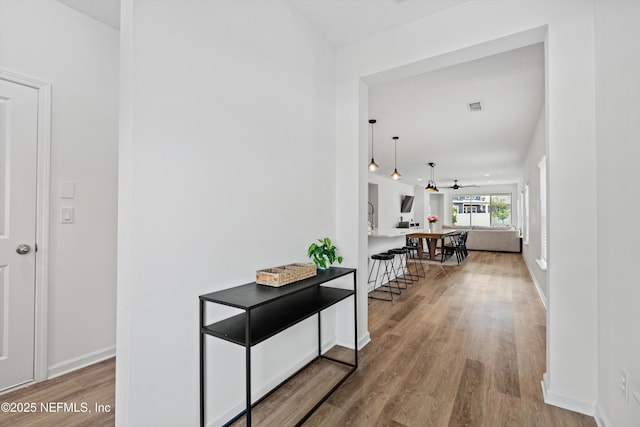 32 Mosaic Park Ave, Saint Augustine, FL 32092 - hall featuring wood finished floors and baseboards