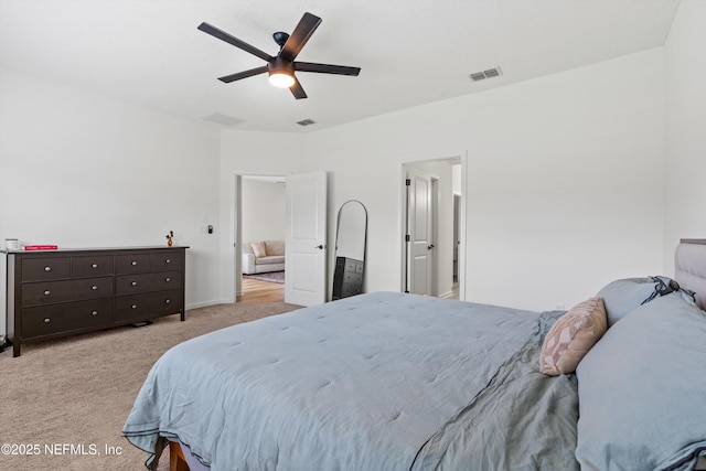 32 Mosaic Park Ave, Saint Augustine, FL 32092 - bedroom with light colored carpet and ceiling fan