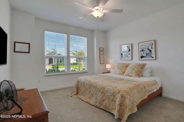 84754 Fall River Pkwy, Fernandina Beach, FL 32034 - bedroom with carpet floors, baseboards, and ceiling fan