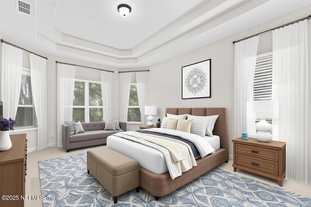 1098 Spanish Bay Ct, Orange Park, FL 32065 - bedroom featuring carpet floors, a raised ceiling, and baseboards