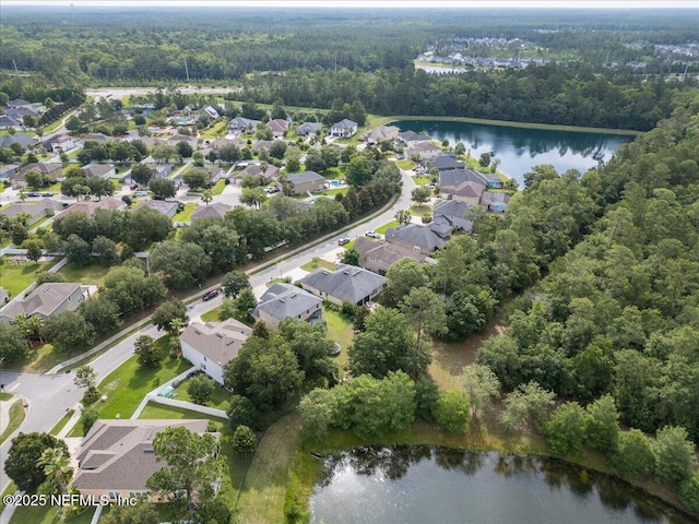 445 Huffner Hill Cir, Saint Augustine, FL 32092 - aerial view of property and surrounding area featuring a forest, a large body of water, and nearby suburban area
