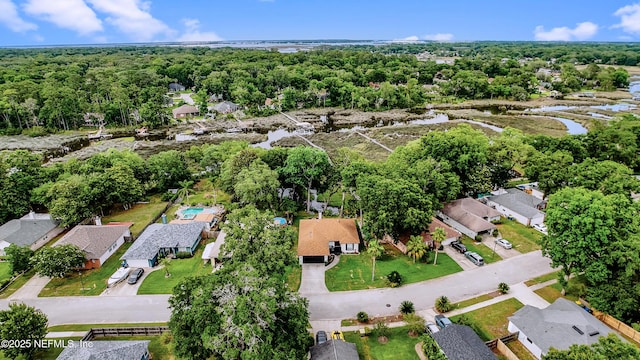 12489 Windy Willows Dr N, Jacksonville, FL 32225 - aerial overview of property's location featuring nearby suburban area and a large body of water