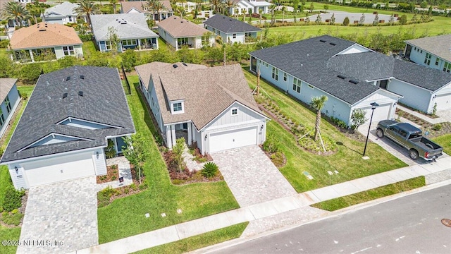 aerial perspective of suburban area