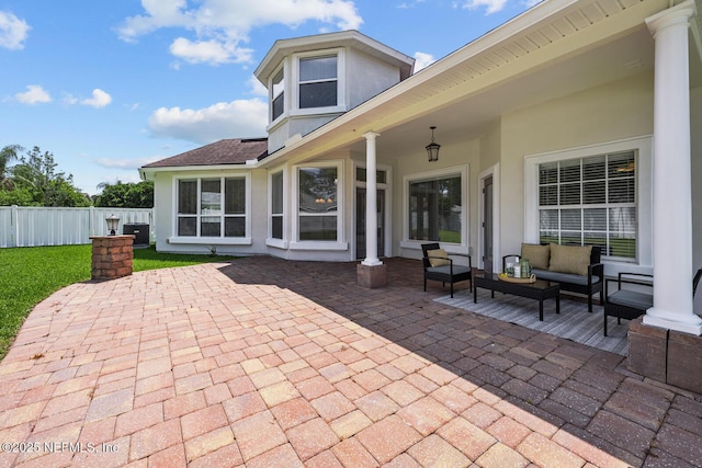 13759 Wingfield Pl, Jacksonville, FL 32224 - view of patio / terrace with an outdoor hangout area