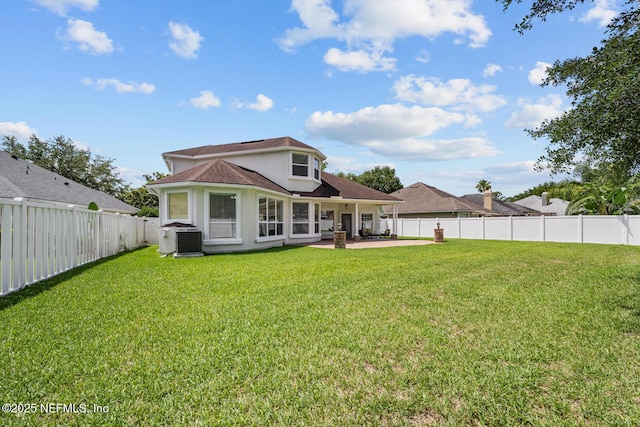 13759 Wingfield Pl, Jacksonville, FL 32224 - back of house with a patio, stucco siding, and central AC unit