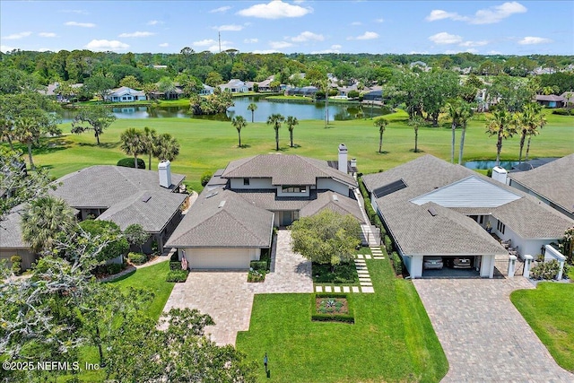 57 Village Walk Dr, Ponte Vedra Beach, FL 32082 - aerial view of residential area with a large body of water and a golf club