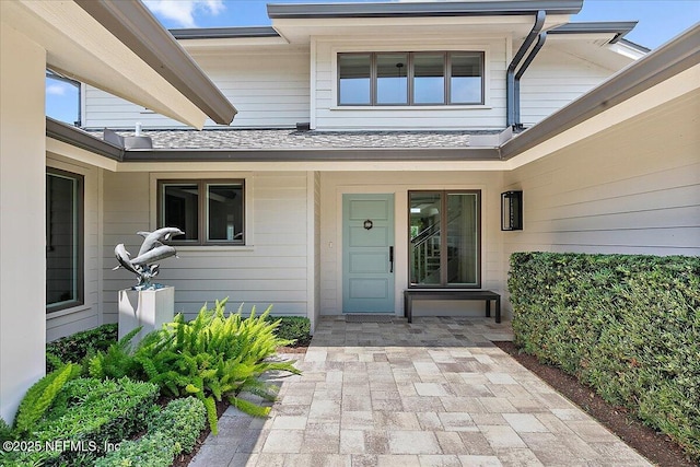 57 Village Walk Dr, Ponte Vedra Beach, FL 32082 - doorway to property featuring a shingled roof