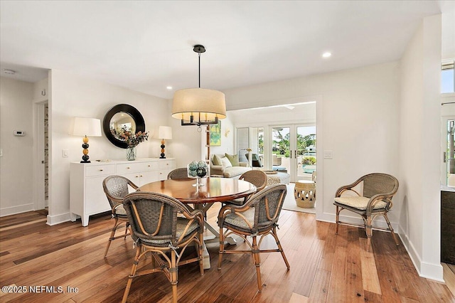 57 Village Walk Dr, Ponte Vedra Beach, FL 32082 - dining space with light wood-style flooring, baseboards, and recessed lighting