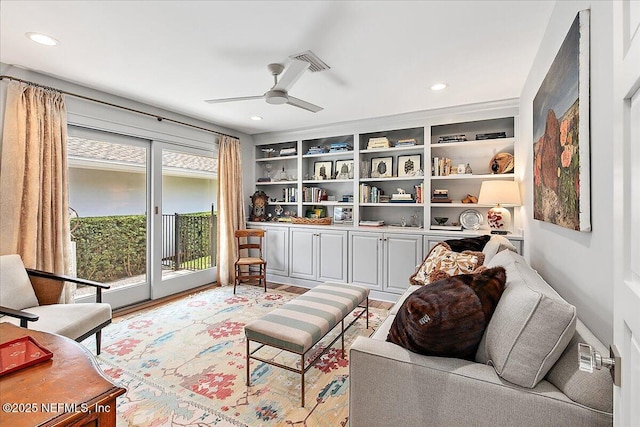 57 Village Walk Dr, Ponte Vedra Beach, FL 32082 - living room with ceiling fan and recessed lighting
