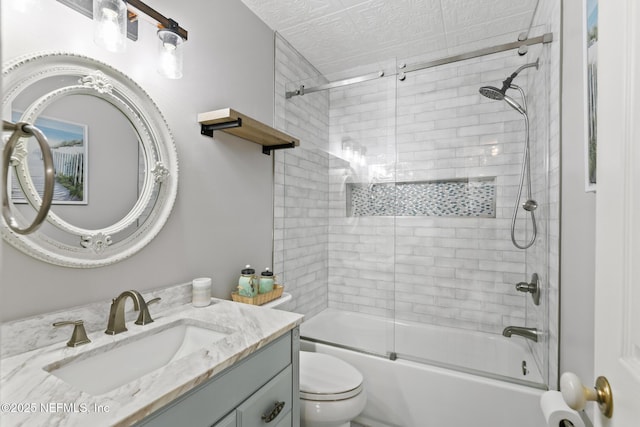 15 Ponte Vedra Ct Unit C, Ponte Vedra Beach, FL 32082 - full bathroom with vanity, combined bath / shower with glass door, and toilet