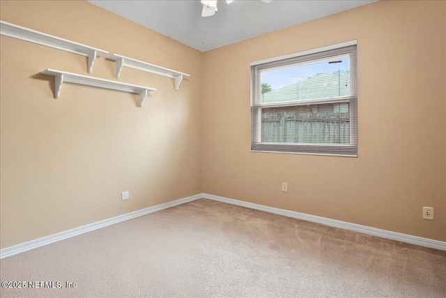905 Ridgeway Ct, Orange Park, FL 32065 - unfurnished room featuring carpet floors, baseboards, and ceiling fan