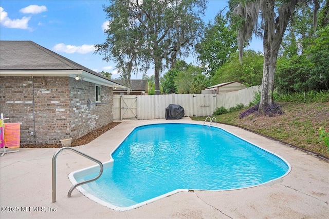 905 Ridgeway Ct, Orange Park, FL 32065 - view of pool featuring a gate, a patio, and a fenced backyard