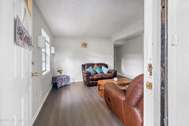 4357 Trenton Dr S, Jacksonville, FL 32209 - living room featuring wood finished floors and baseboards