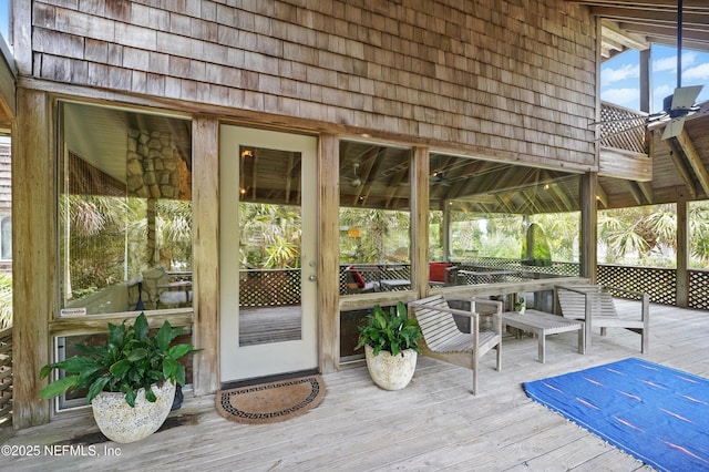 1927 Beachside Ct, Atlantic Beach, FL 32233 - view of wooden terrace