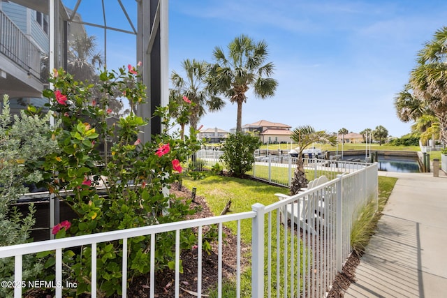 2695 Morning Light Ct, Flagler Beach, FL 32136 - exterior space featuring a boat dock and nearby suburban area