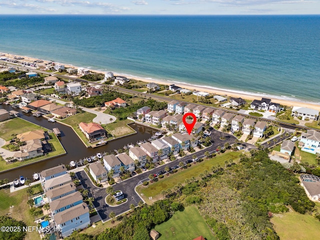 2695 Morning Light Ct, Flagler Beach, FL 32136 - aerial view of property's location featuring expansive beach and nearby suburban area