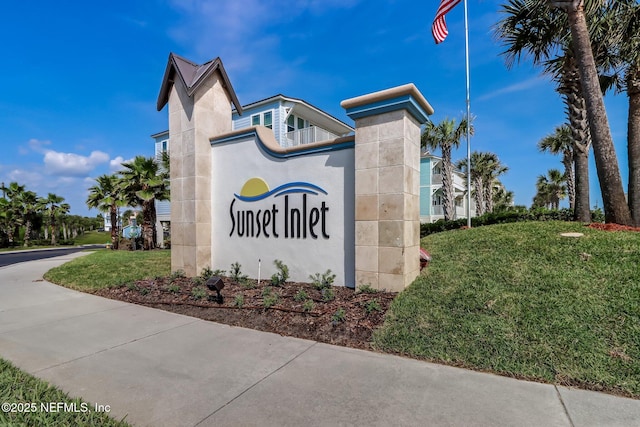 2695 Morning Light Ct, Flagler Beach, FL 32136 - community sign featuring a yard