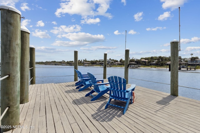 2695 Morning Light Ct, Flagler Beach, FL 32136 - dock area featuring a water view