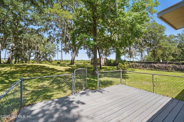 1205 Eagle Bend Ct, Jacksonville, FL 32226 - wooden terrace featuring a gate
