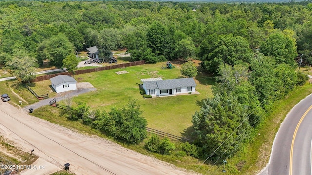 10 Sesame St, Middleburg, FL 32068 - aerial view of property and surrounding area featuring a heavily wooded area