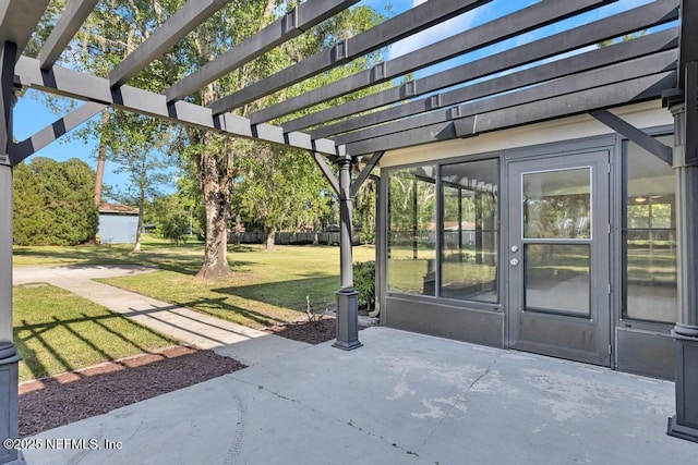 10859 Windy Gale Dr W, Jacksonville, FL 32218 - view of patio with a pergola