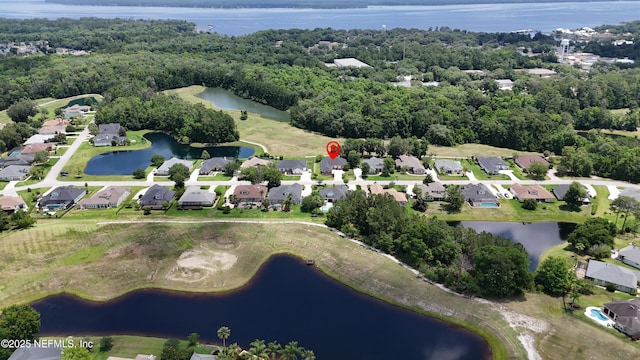 3384 Olympic Dr, Green Cove Springs, FL 32043 - aerial view of property and surrounding area with a nearby body of water and nearby suburban area