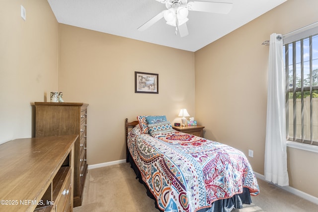 2615 Golden Lake Loop, Saint Augustine, FL 32084 - bedroom with carpet, baseboards, and a ceiling fan