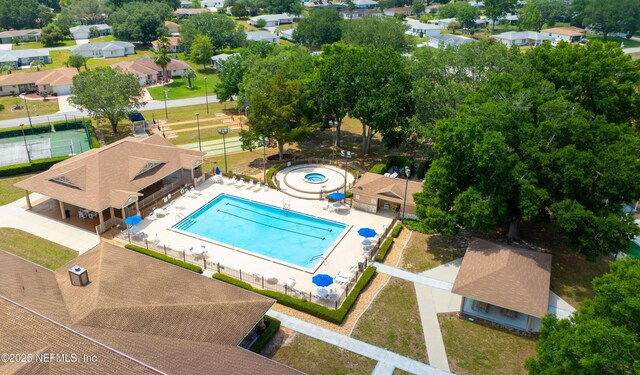 10031 SW 62nd Cir, Ocala, FL 34476 - aerial view of a pool