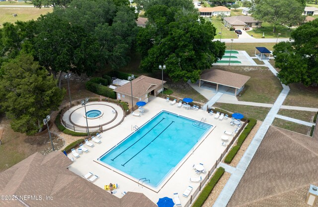 10031 SW 62nd Cir, Ocala, FL 34476 - bird's eye view of a pool